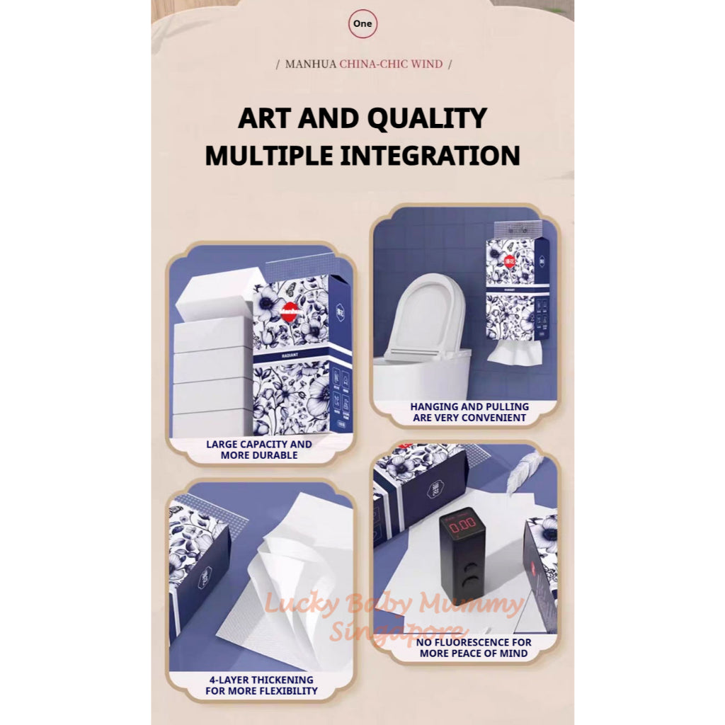 【8 Packs/Box】ManHua Classic Hanging Tissue