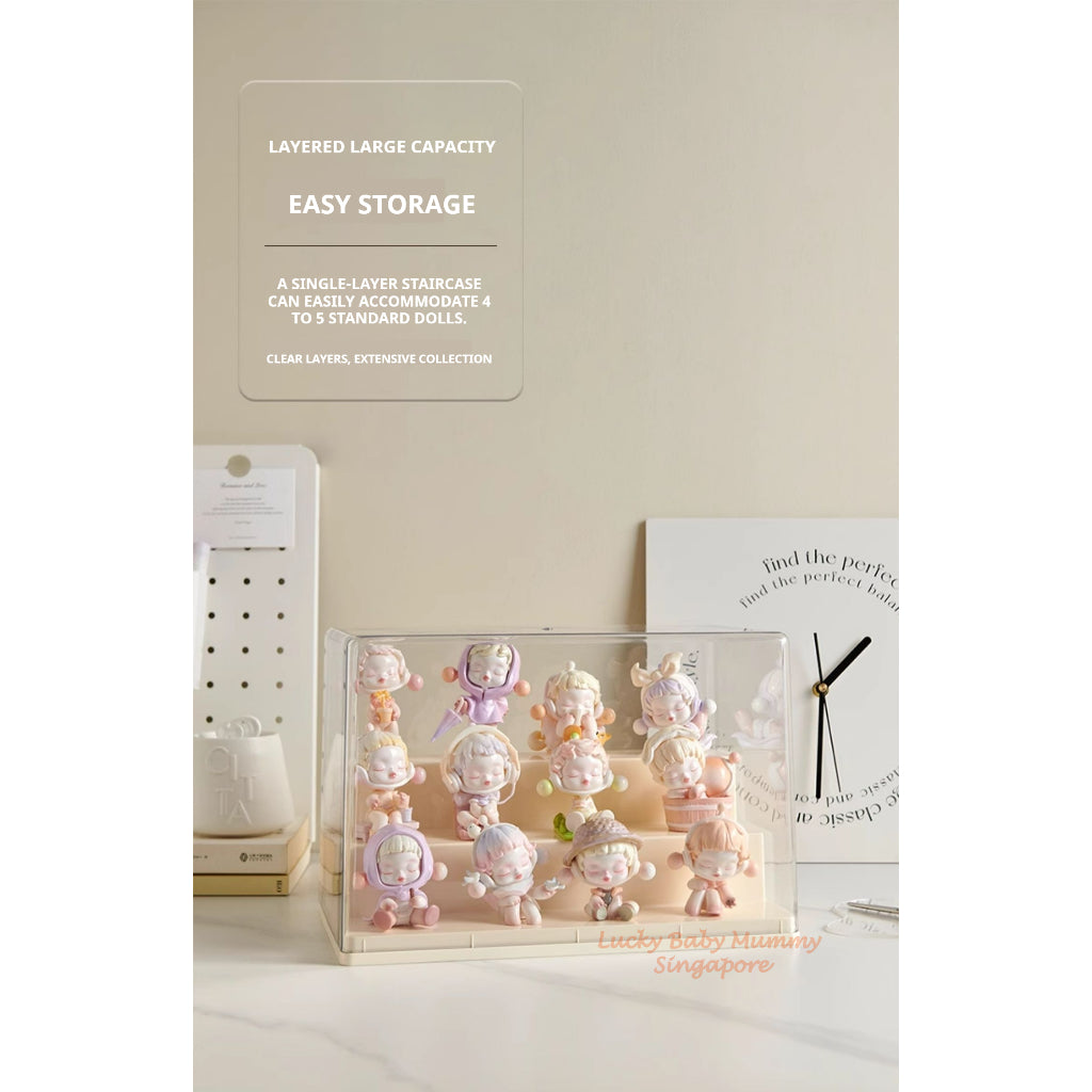 Blind Box Display Case Toy Storage Box/Dustproof Figurine Display Shelf/Acrylic Tiered Showcase