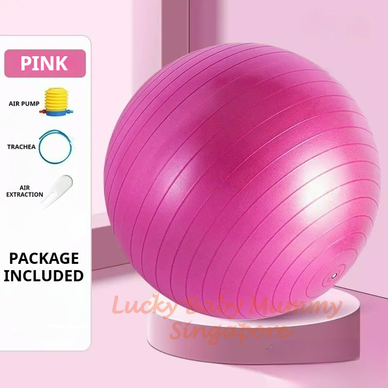 PVC Fitness Yoga Ball With Air Pump/Gym Fitness Balance Ball for Stretching Yoga Pilates