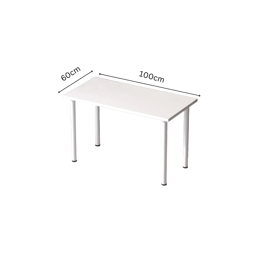 Rectangular Simple Modern Study Computer Office Household Table Writing Desk Living Room Foot Pad Adjustable