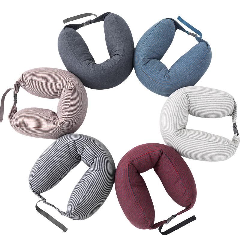 Muji Style Portable U Shaped Pillow Travel Neck Pillow Pillow Offi