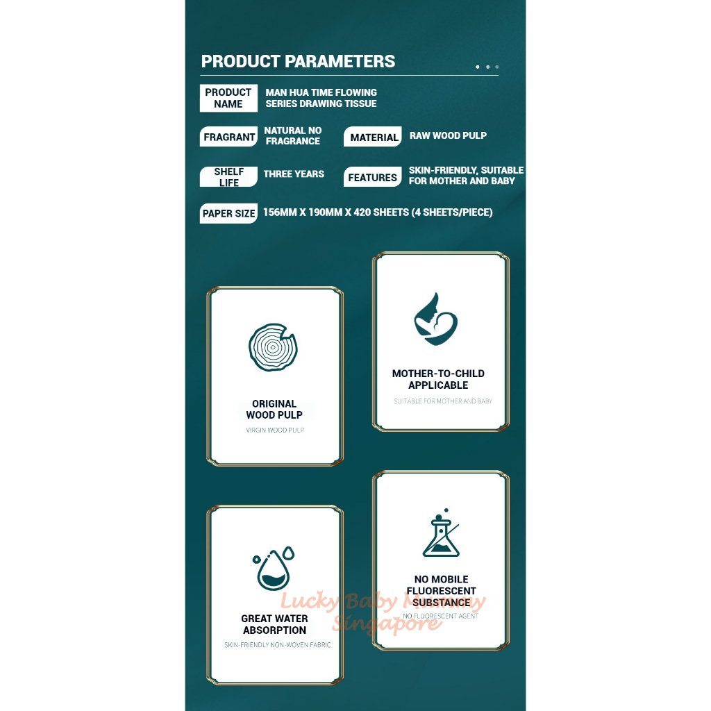 Man Hua Time Flowing Series Drawing Tissue