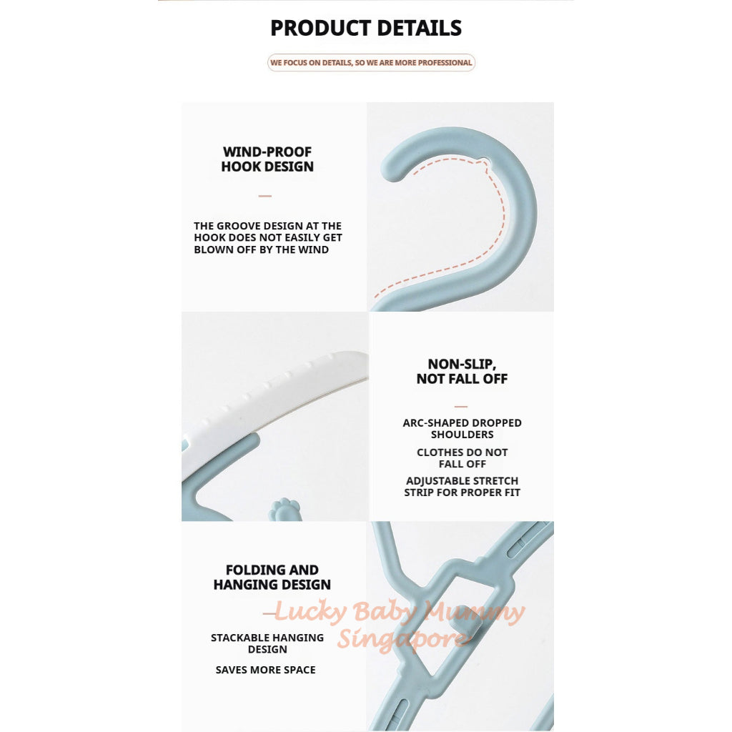 Adjustable Telescopic Baby Clothes Hanger Durable Hanger for Kids