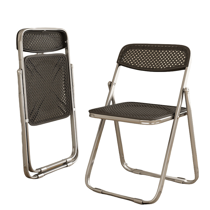 Rattan Design Foldable Chair with Steels Frame