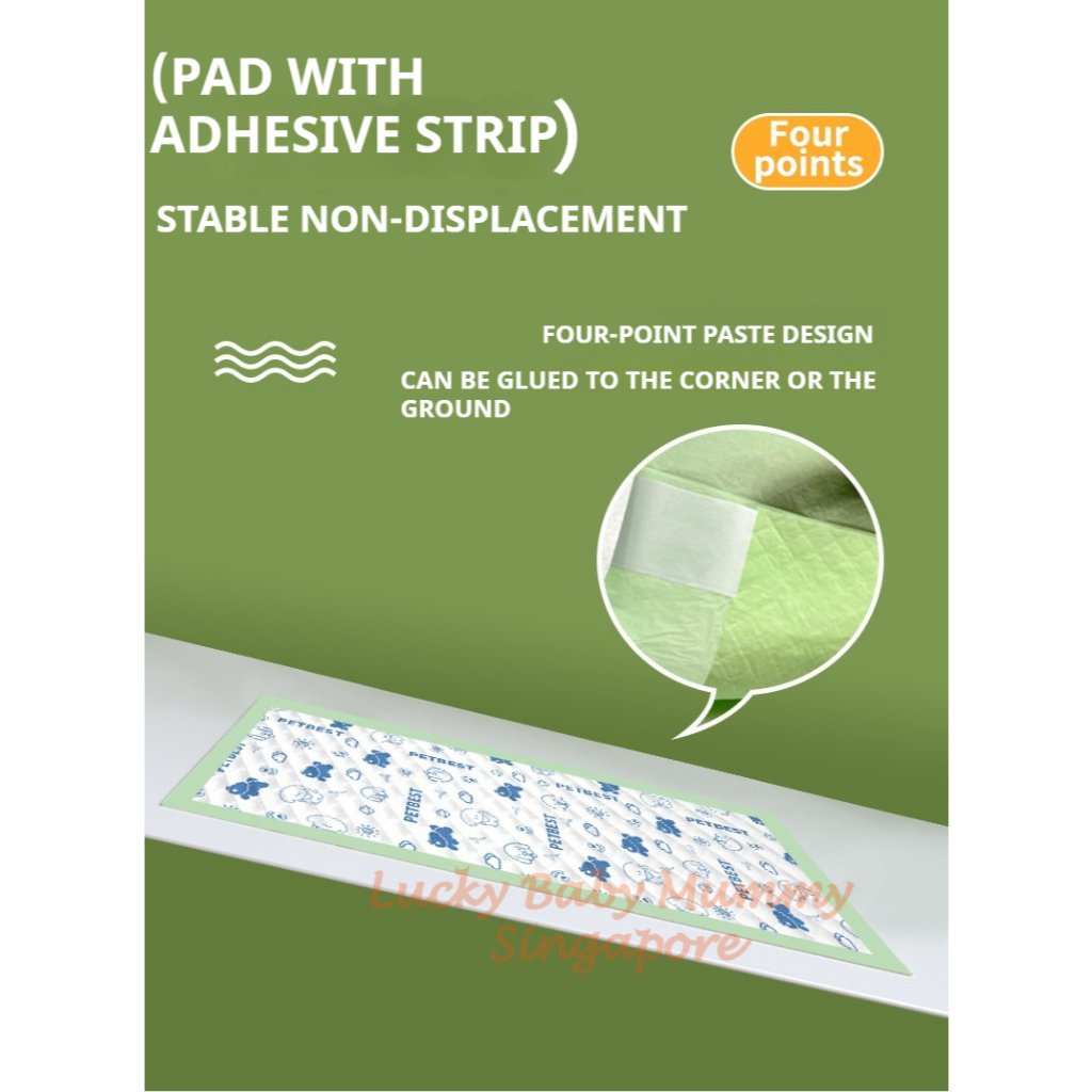 Pet Pad with Adhesive Strip
