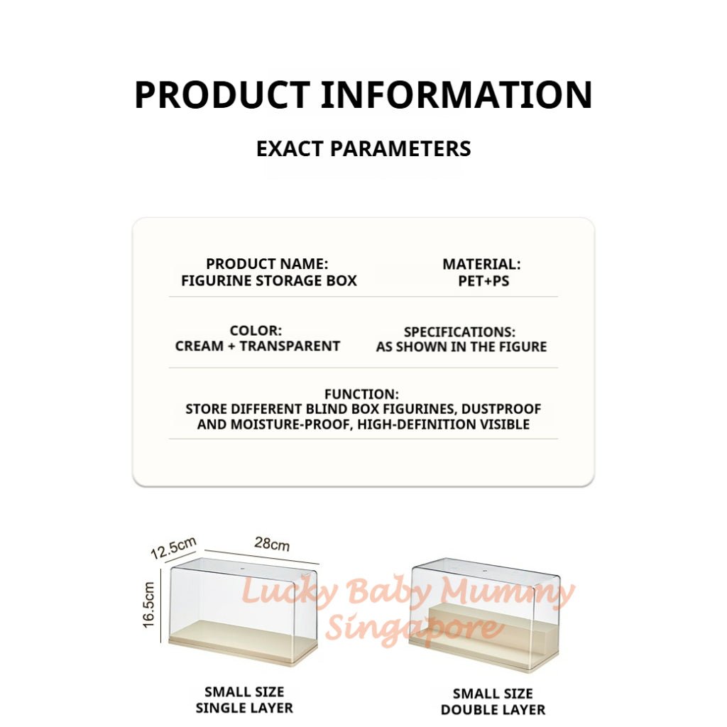 Blind Box Display Case Toy Storage Box/Dustproof Figurine Display Shelf/Acrylic Tiered Showcase