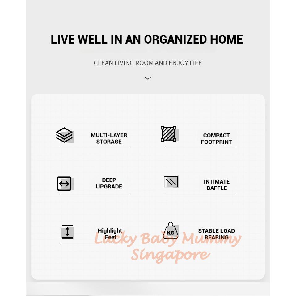 Wooden Bookshelf Storage Rack