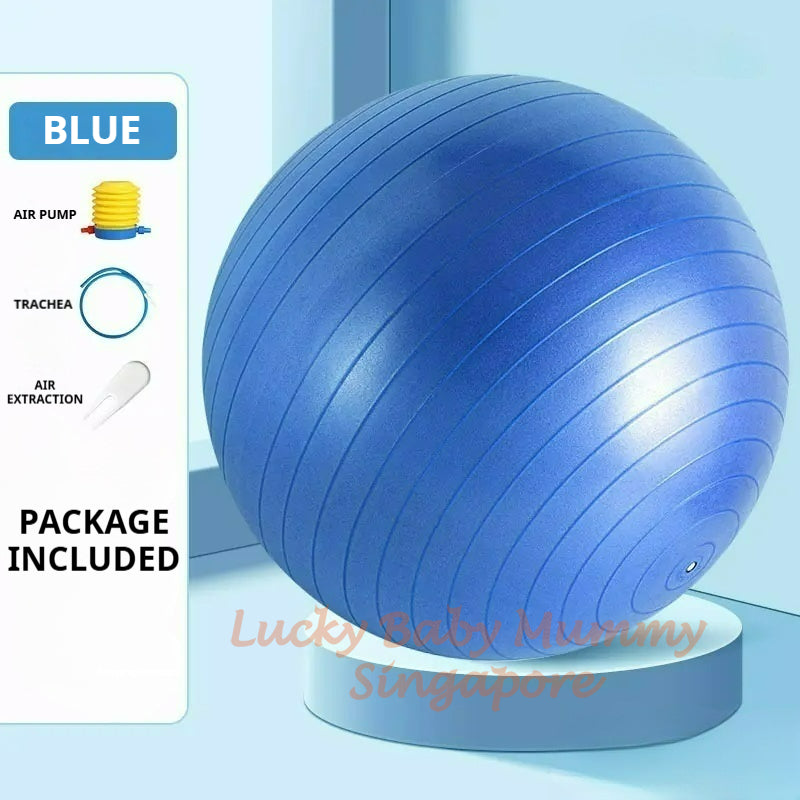 PVC Fitness Yoga Ball With Air Pump/Gym Fitness Balance Ball for Stretching Yoga Pilates