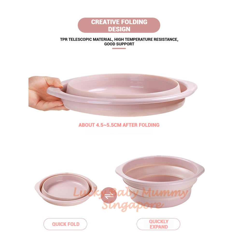 Foldable Washing Basin/Portable Collapsible Wash Basin/Space Saving Bathroom Accessories