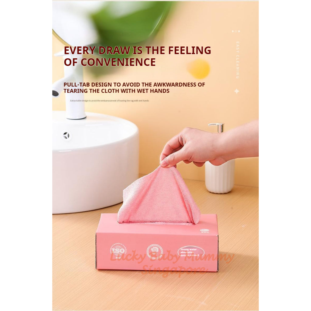 Disposable Microfibre Cleaning Cloth | Multi-Purpose Kitchen Wipes for Home Use