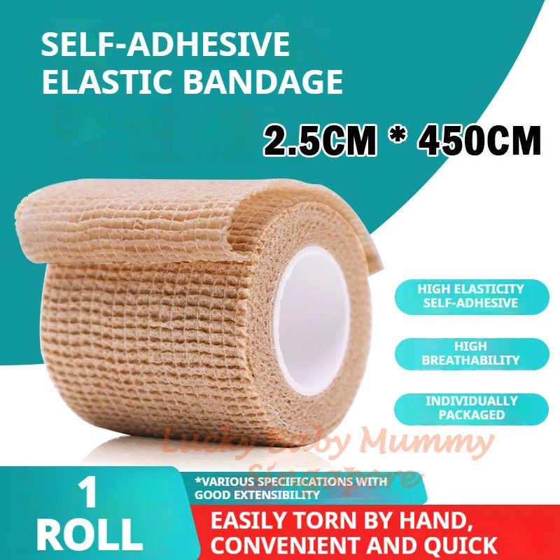 12 rolls Self-Adhesive Elastic Bandage Wrap/Waterproof Breathable Injury Tape for outdoor sports