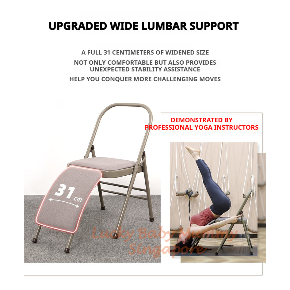 Foldable Yoga Chair with Backbend Support