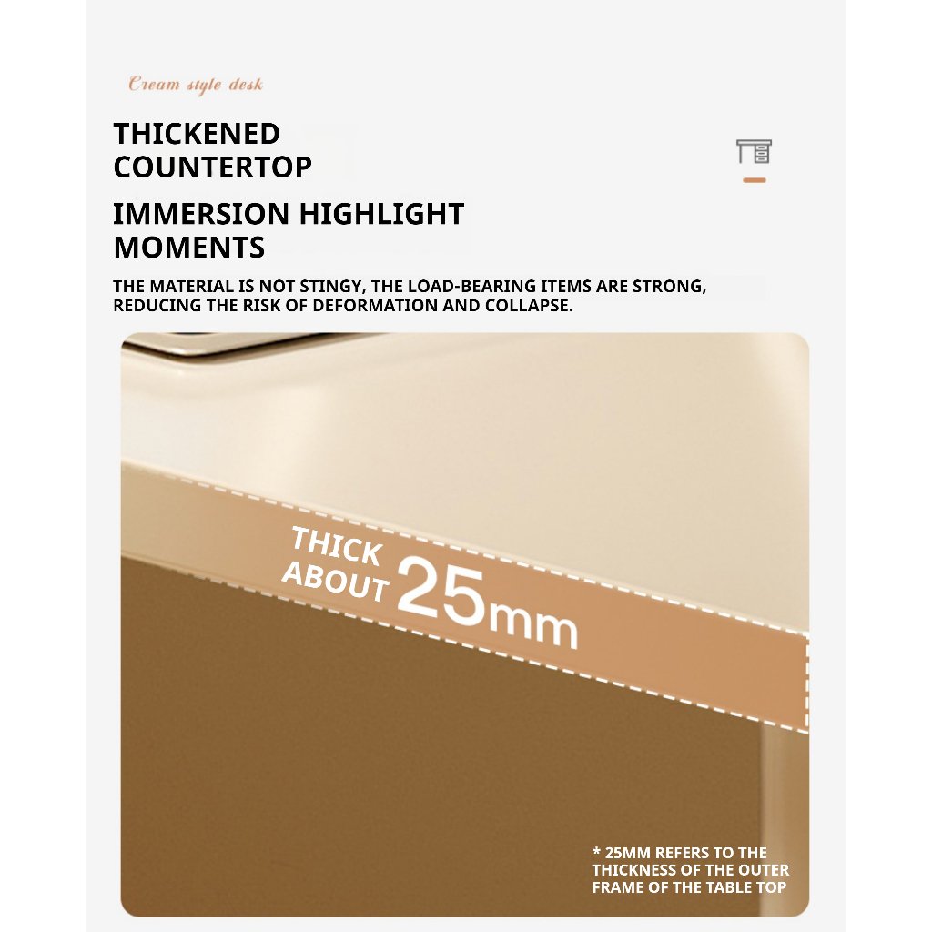 Rectangular Simple Modern Study Computer Office Household Table Writing Desk Living Room Foot Pad Adjustable