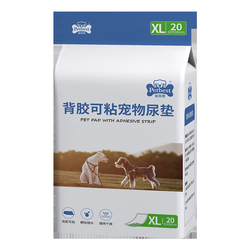 Pet Pad with Adhesive Strip
