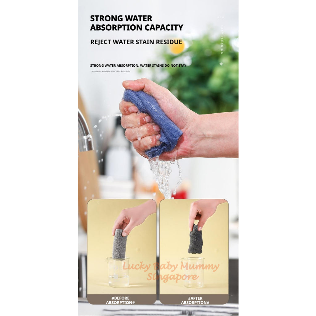 Disposable Microfibre Cleaning Cloth | Multi-Purpose Kitchen Wipes for Home Use