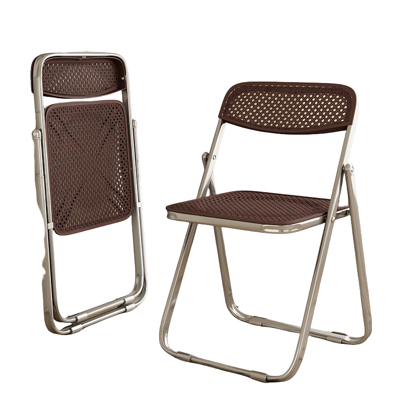 Rattan Design Foldable Chair with Steels Frame