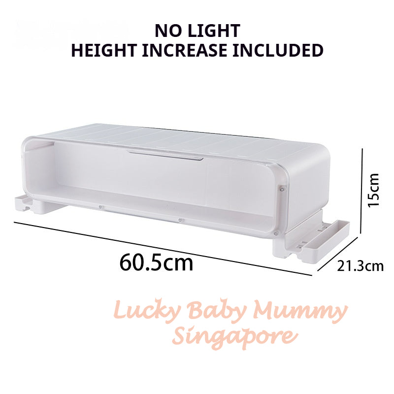 Monitor Heightening Stand with Drawer Storage/LED Display Blindbox Desktop Organizer Storage Rack