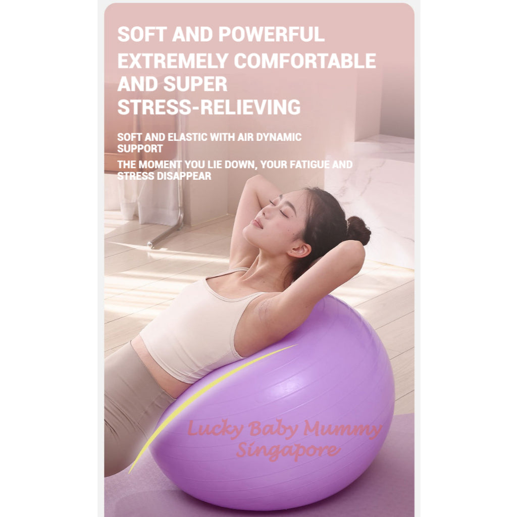 PVC Fitness Yoga Ball With Air Pump/Gym Fitness Balance Ball for Stretching Yoga Pilates