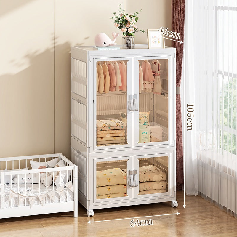 Foldable Storage Cabinet / Collapsible Cupboards / Stackable Box / Wardrobe /Closet Bedroom Storage