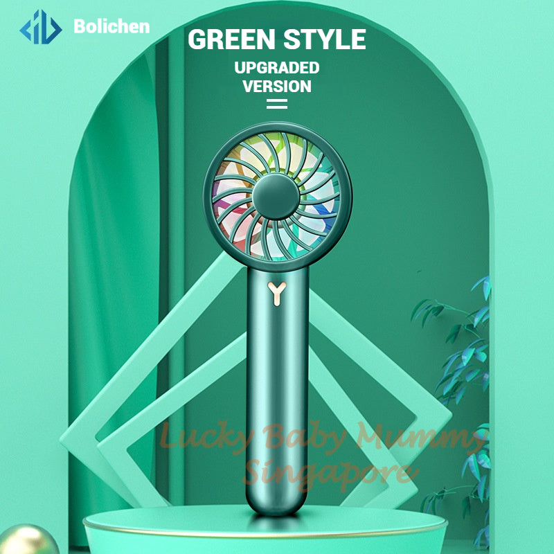 Summer Cooling Fan / Portable Handheld Fan / USB Recharagable Mini Fan / 7 Seagull Leaf Fan