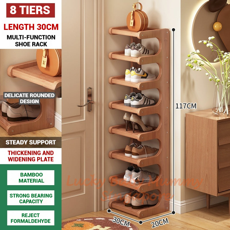 Doorway Bamboo Shoe Rack