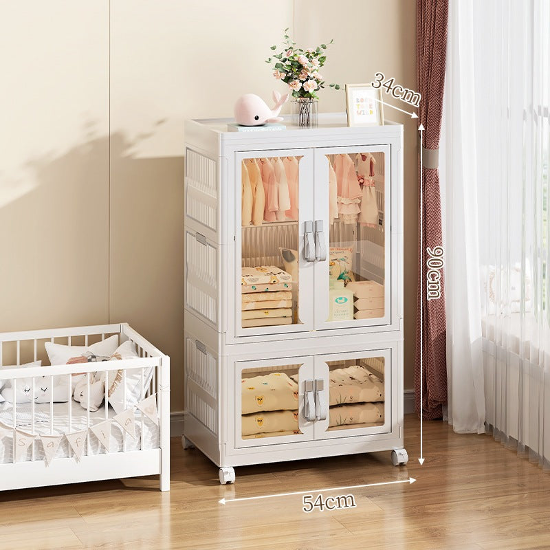 Foldable Storage Cabinet / Collapsible Cupboards / Stackable Box / Wardrobe /Closet Bedroom Storage