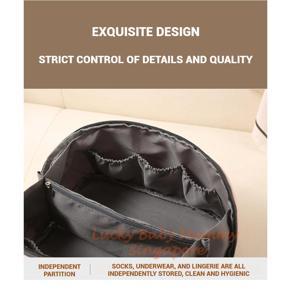 Lingerie Storage Bag / Portable Undergarment Bag / Underpants Bra Travel Divider / Organizer Pouch