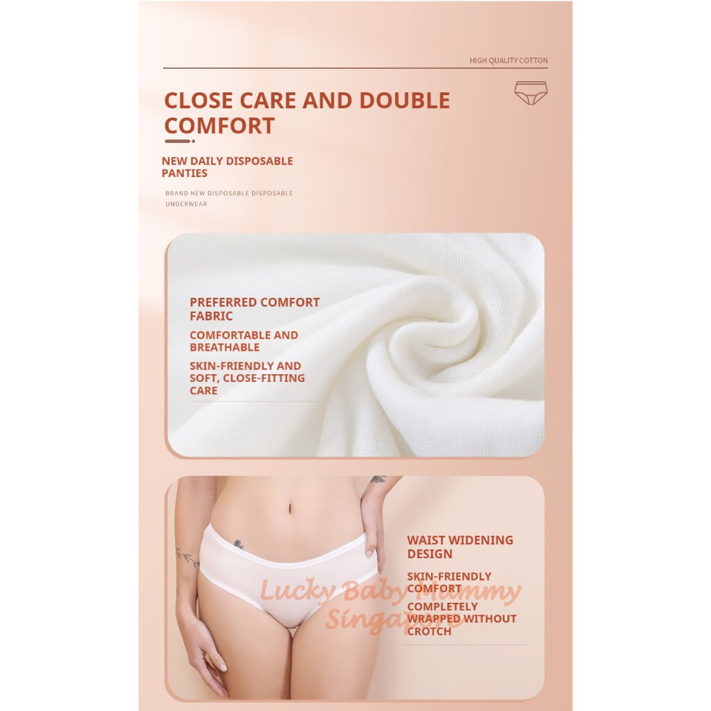 Cotton Disposable Underwear/Portable Hotel Supplies/Travel Essentials For Men and Women/One-Time Use