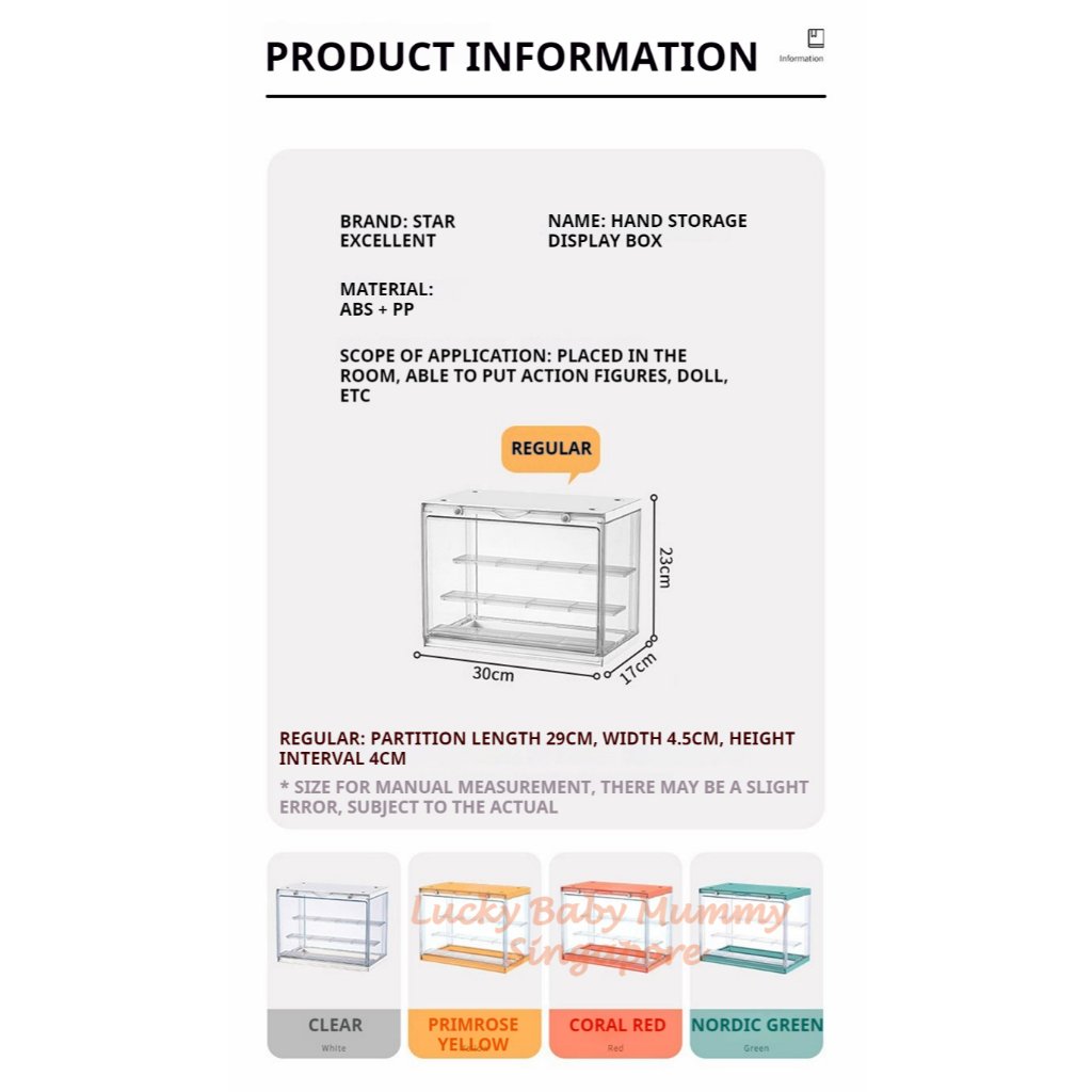 Blind Box / POP MART Storage Display Box / Figurine Showcase / Doll Storage Display Box