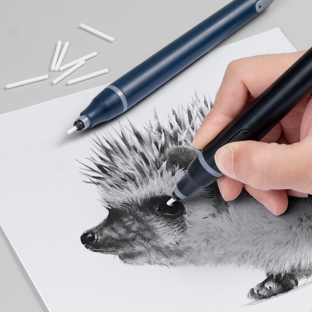 Tenwin Electric Eraser with 200 Rubbers/Drawing Sketching Eraser (AAA Batteries)/Pen Stationery Tool