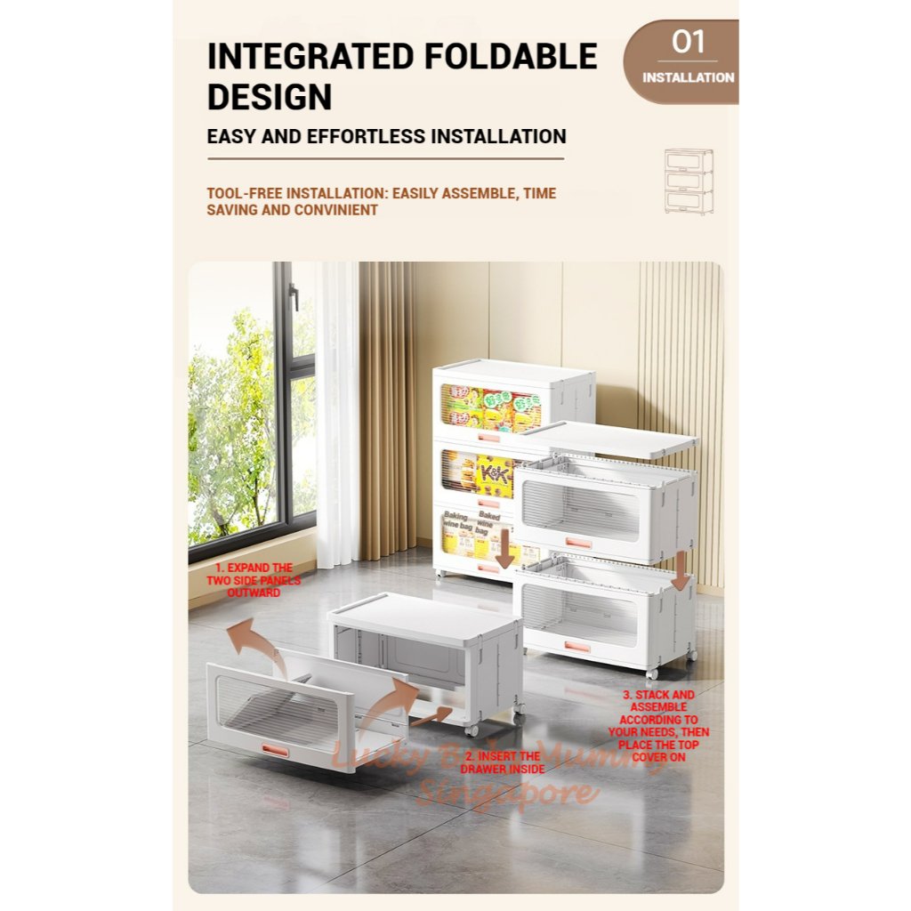 Stackable Storage Drawer Cabinet