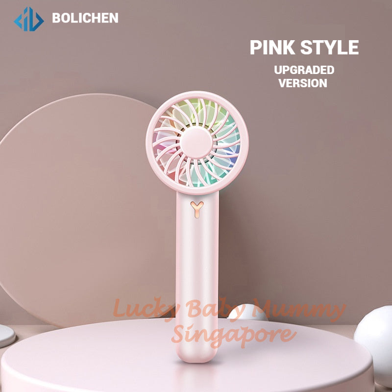 Summer Cooling Fan / Portable Handheld Fan / USB Recharagable Mini Fan / 7 Seagull Leaf Fan