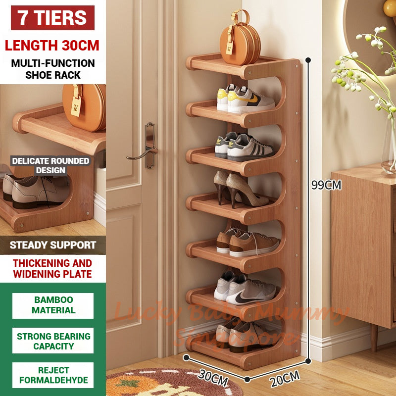 Doorway Bamboo Shoe Rack