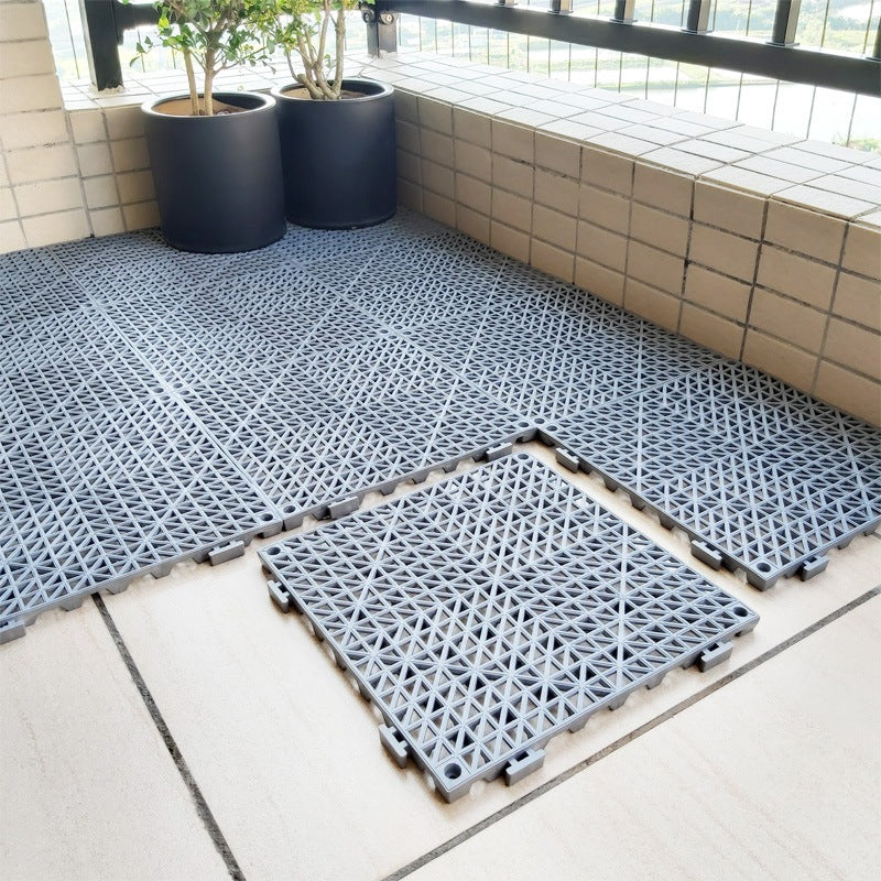 Interlocking PVC Anti-Slip Floor Mat/Thickened Waterproof Pad for Pool, Kitchen, Bathroom, Toilet