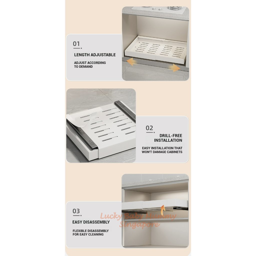 Extendable Pull- Out Drawer Organizer