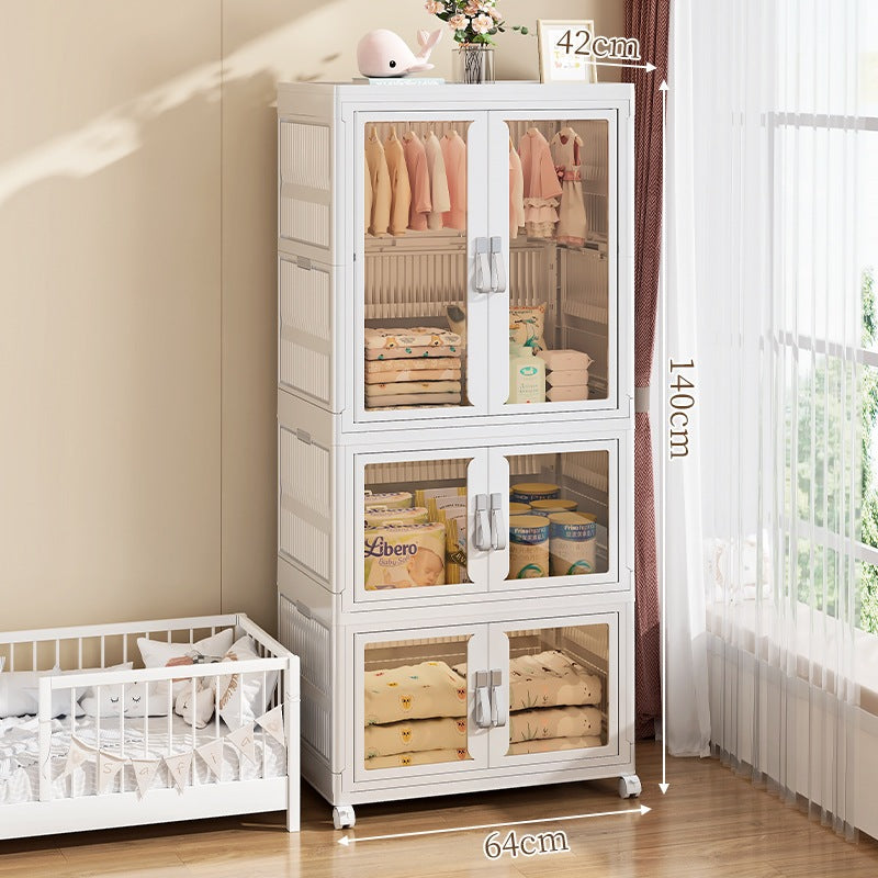 Foldable Storage Cabinet / Collapsible Cupboards / Stackable Box / Wardrobe /Closet Bedroom Storage
