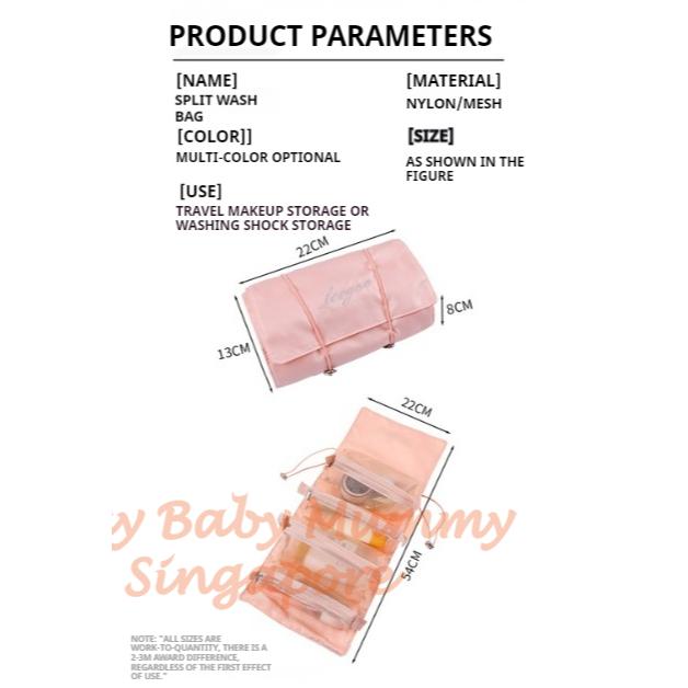 Portable Comestic Storage Bag / Partition Makeup Bag / Travel Multiple Toiletry Bag / Travel Organizer