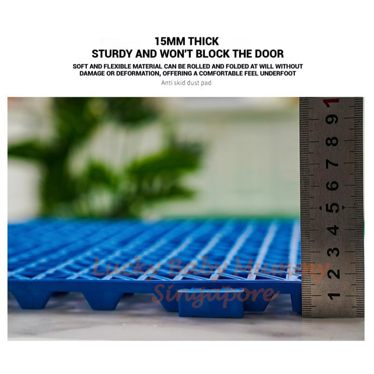 Interlocking PVC Anti-Slip Floor Mat/Thickened Waterproof Pad for Pool, Kitchen, Bathroom, Toilet