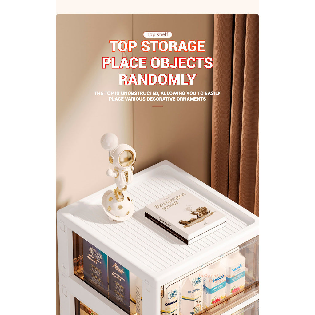 Multi-Layer Storage Rack with Wheels