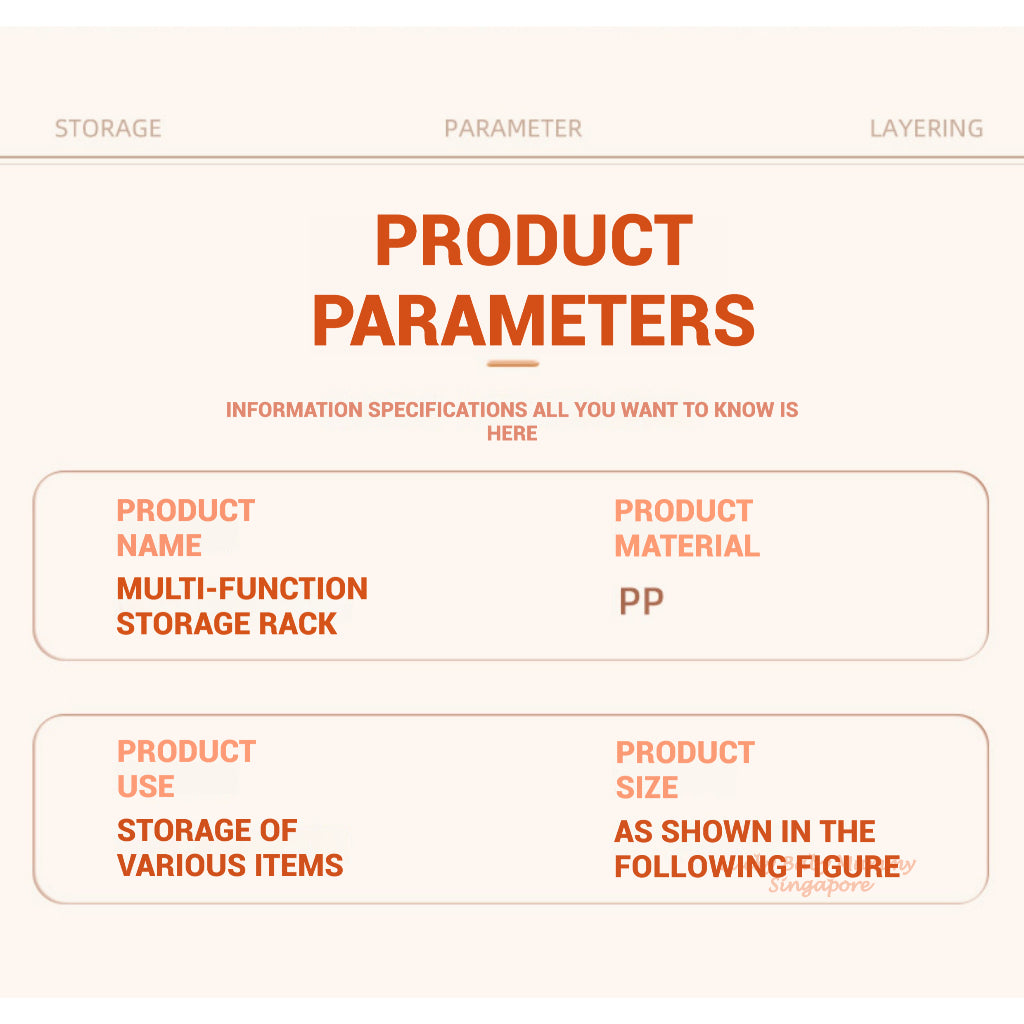 Multi-Layer Storage Rack with Wheels