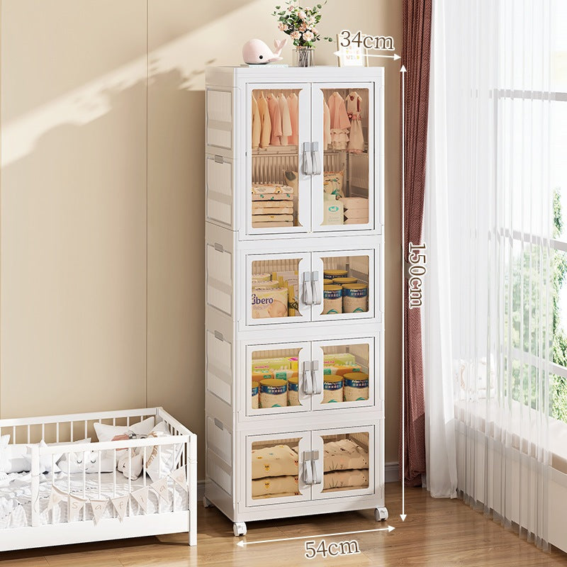 Foldable Storage Cabinet / Collapsible Cupboards / Stackable Box / Wardrobe /Closet Bedroom Storage