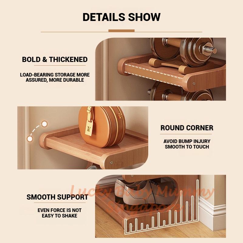 Doorway Bamboo Shoe Rack