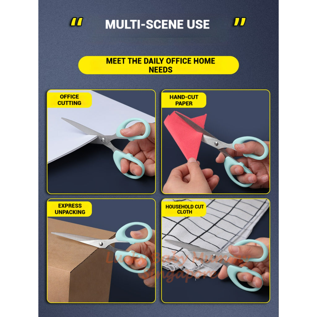 Stainless Steel Scissors / Multi-Purpose Scissors / Home & Office Essential / Anti-Slip Handle