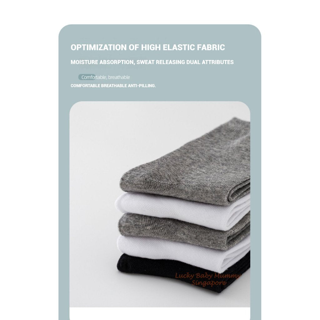 White Cotton School Socks/ Breathable Cotton Socks/ Kids Socks/ From 5 Years old to Adult Size