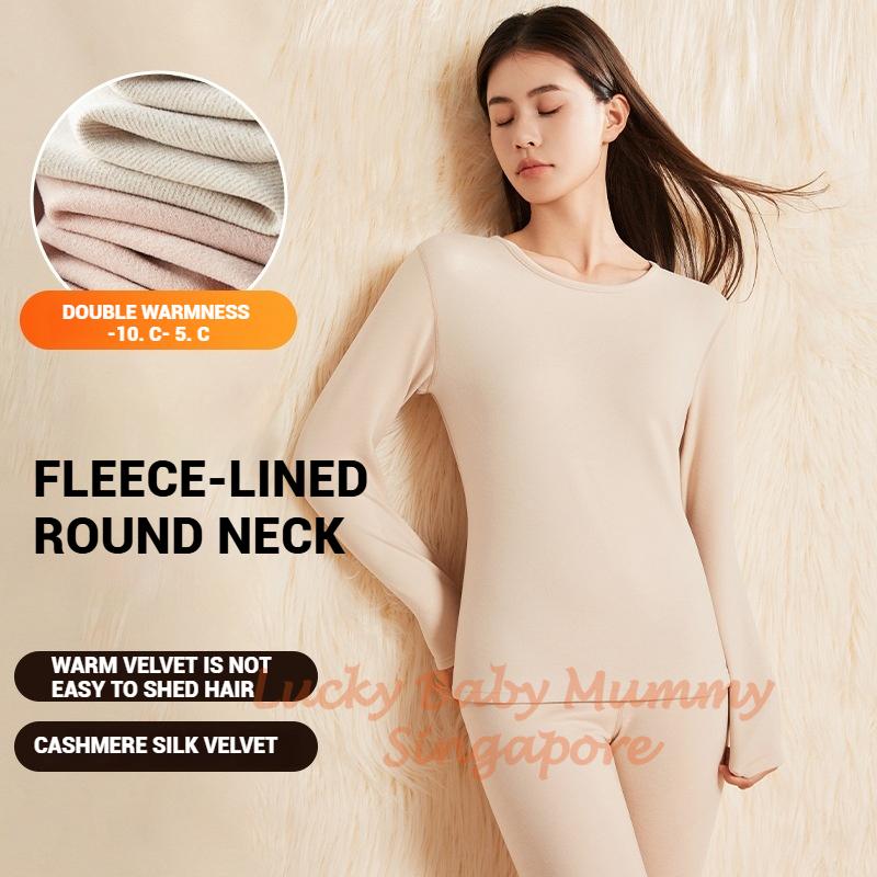 Cashmere Silk Thermal Winter Wear Set/Thermal Top and Long Pants/Winter Base Layer Shirt/Women's and Mens' Set