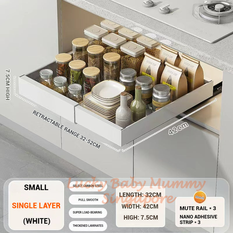 Extendable Pull- Out Drawer Organizer