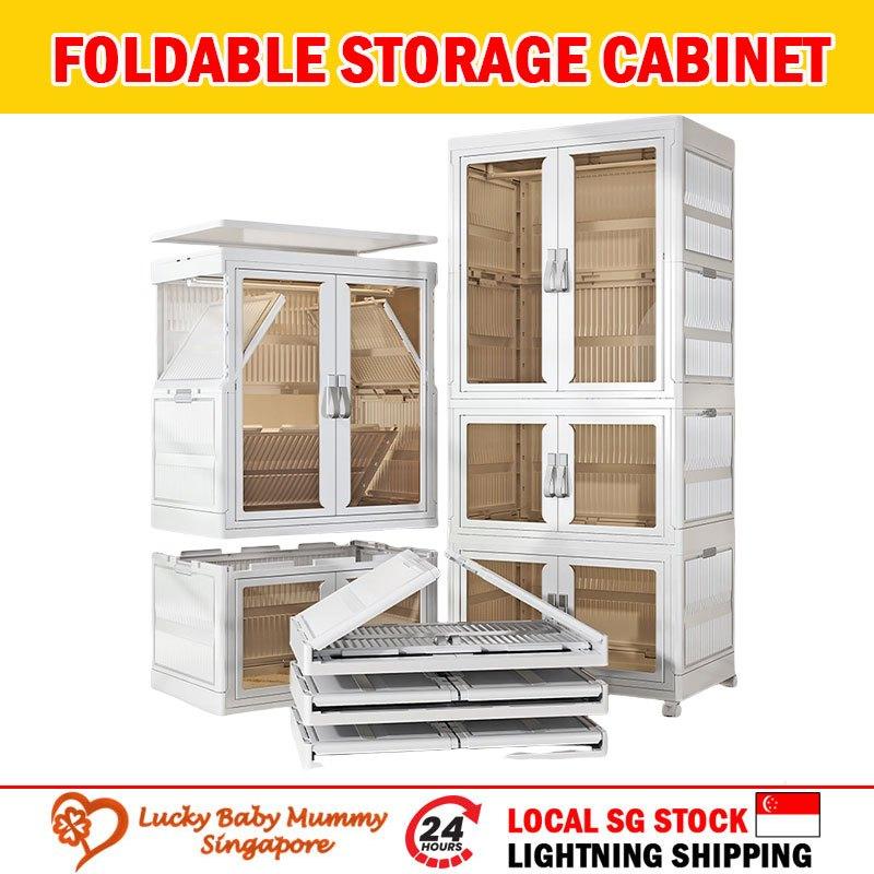 Foldable Storage Cabinet / Collapsible Cupboards / Stackable Box / Wardrobe /Closet Bedroom Storage
