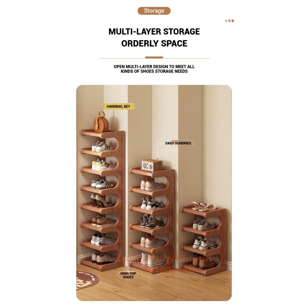 Doorway Bamboo Shoe Rack