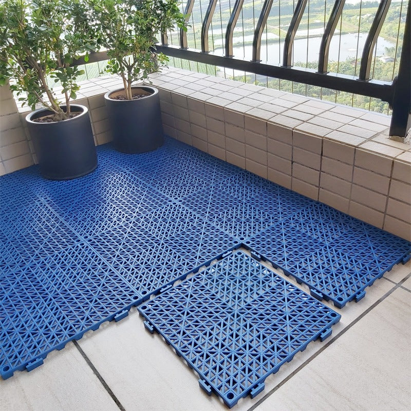 Interlocking PVC Anti-Slip Floor Mat/Thickened Waterproof Pad for Pool, Kitchen, Bathroom, Toilet