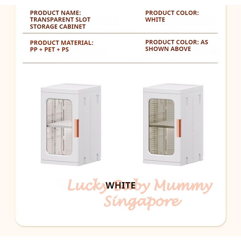 Narrow Slot Foldable Cabinet/Plastic Storage Drawers/Home Organizer/Stackable Transparent Storage Rack